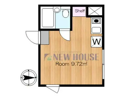 ヴィラ西早稲田(ワンルーム/1階)の間取り写真