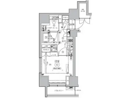 セジョリ西早稲田II(1K/2階)の間取り写真