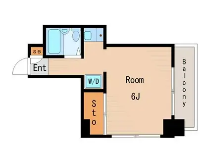 清和ハイツ(ワンルーム/3階)の間取り写真