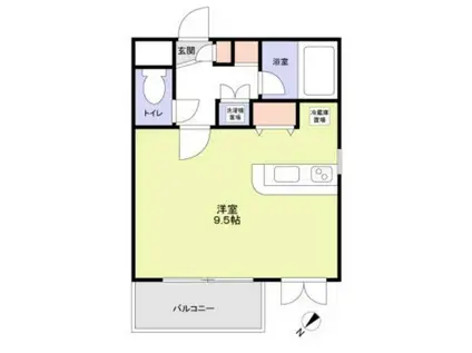 モア・リッシェル南行徳(ワンルーム/1階)の間取り写真