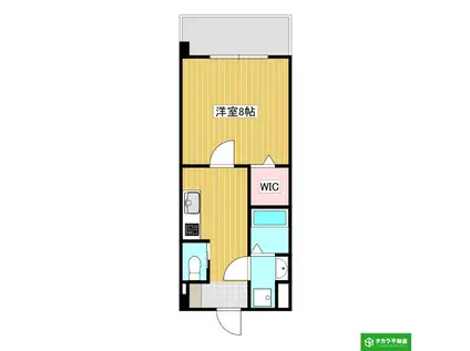 カームハウス高城駅南(1K/4階)の間取り写真