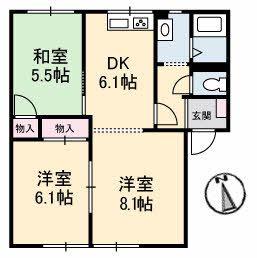 パストラル91(3DK/2階)の間取り写真