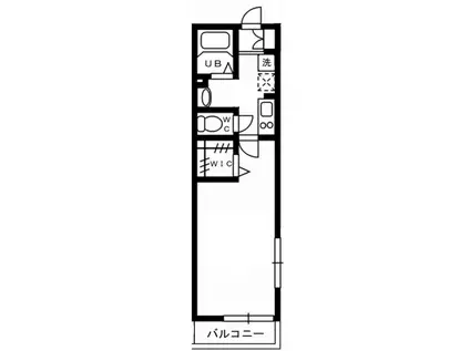 ワイズクレスト材木座(1K/2階)の間取り写真