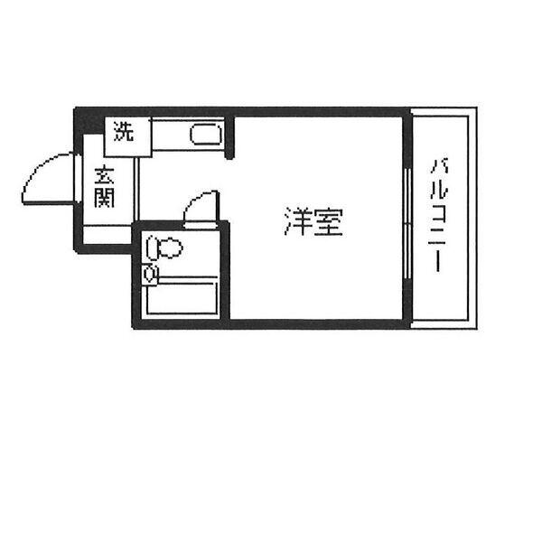 ステラ21(ワンルーム/4階)の間取り写真