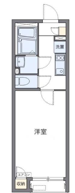 レオネクスト赤坂(1K/2階)の間取り写真