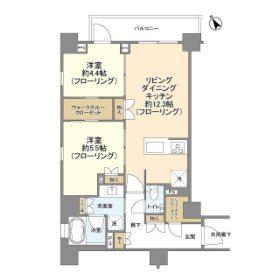 ピアース渋谷本町レジデンス(2LDK/3階)の間取り写真