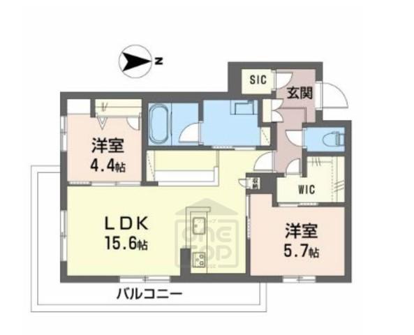 ライフステージ東和(2LDK/2階)の間取り写真