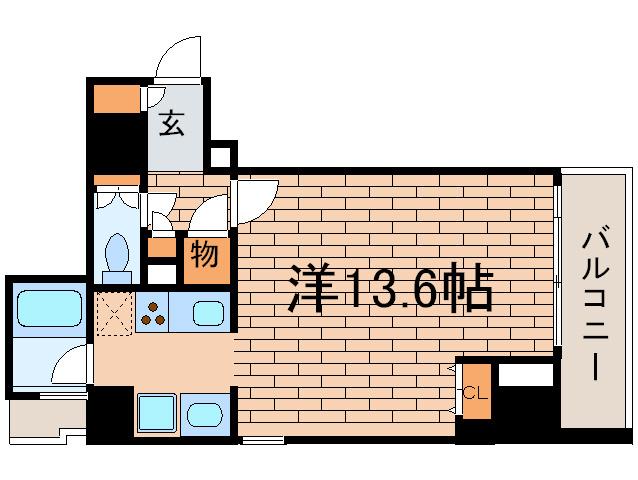 MODERNO TORRE SHO-TO(ワンルーム/8階)の間取り写真