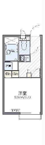 レオパレスマイルド桜町(1K/2階)の間取り写真