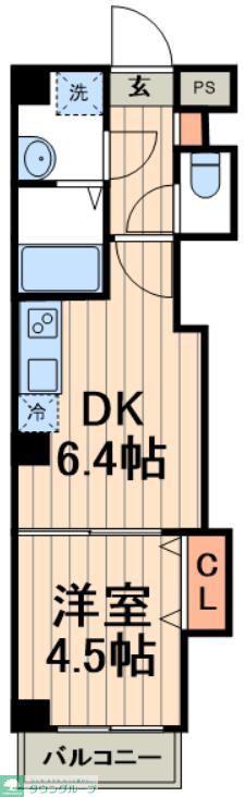 FOREST M26(1DK/7階)の間取り写真