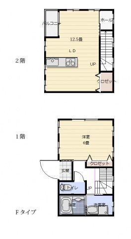 ヴィジュ酒津(1LDK/1階)の間取り写真