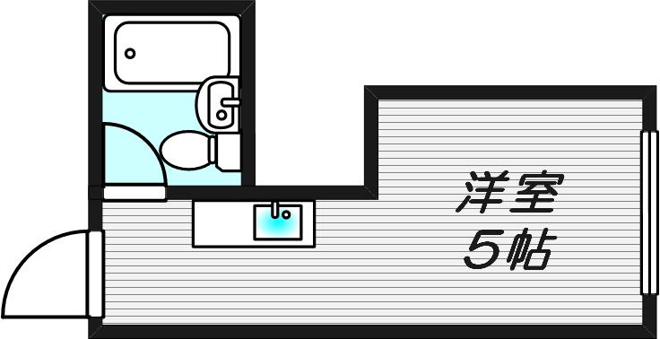 KAISEI上新庄(ワンルーム/2階)の間取り写真