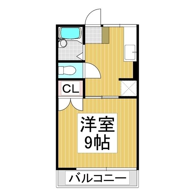レトア倉石(1K/2階)の間取り写真