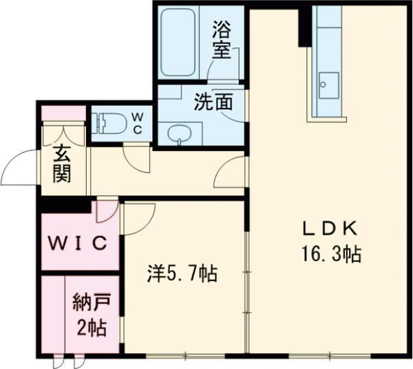 RICCO藤崎宮(1SLDK/1階)の間取り写真