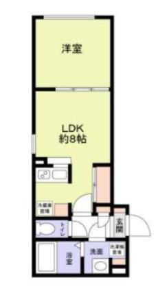 トライム両国(1LDK/3階)の間取り写真