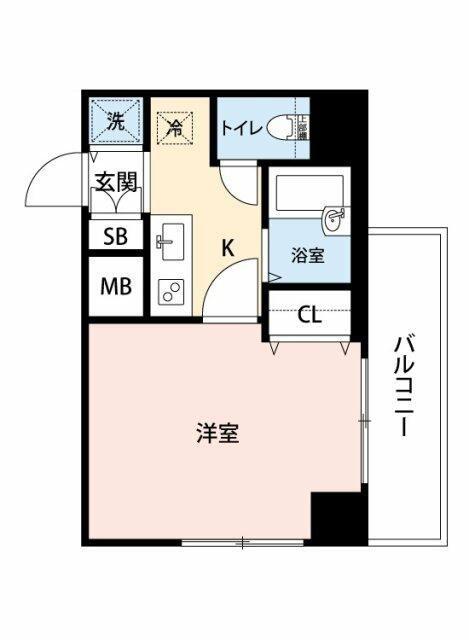 グランドガーラ渋谷(1K/10階)の間取り写真