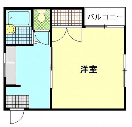 マップコーポレーション(1K/2階)の間取り写真