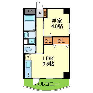 ドイマンション(1LDK/4階)の間取り写真