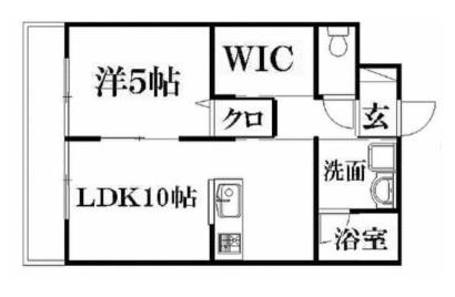 グランメゾンII(1SLDK/3階)の間取り写真