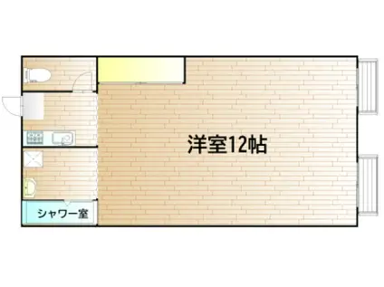 サニーホープ(ワンルーム/2階)の間取り写真