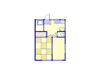 第二山翠荘(2K/2階)の間取り写真