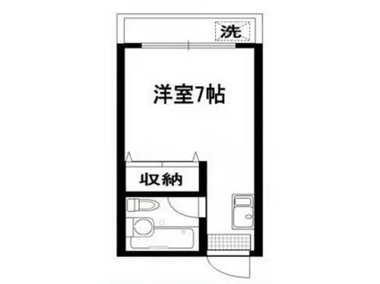 メゾン・ド・ブラン東海大学前(ワンルーム/1階)の間取り写真