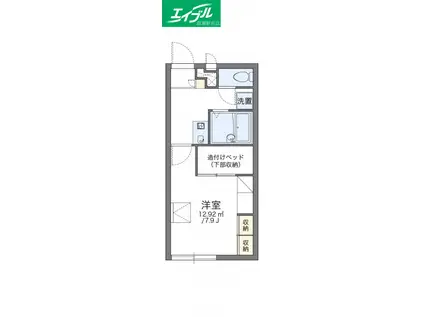 レオパレスAYUNA(1K/2階)の間取り写真