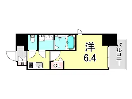 フォーリアライズ尼崎エラン(1K/5階)の間取り写真