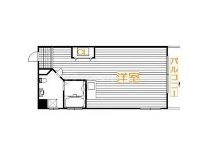 向島ダイヤマンション(ワンルーム/5階)の間取り写真