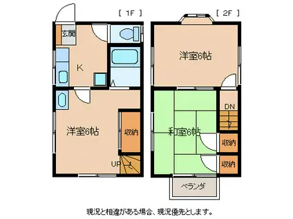 シーニックハイツささき 1(3K/1階)の間取り写真