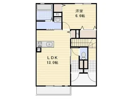 ファミールプレミア(1LDK/1階)の間取り写真
