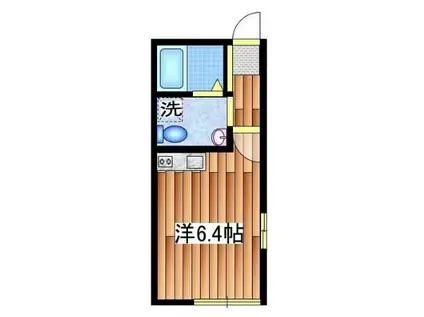 アザーレ調布(ワンルーム/2階)の間取り写真