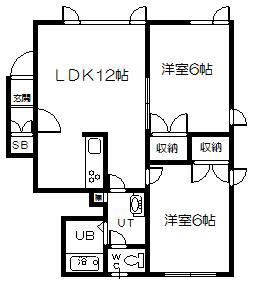 MORADA(2LDK/1階)の間取り写真
