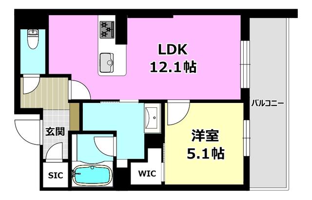 パルコートII(1LDK/2階)の間取り写真