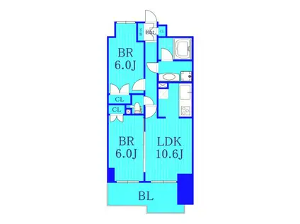 パス横浜新子安(2LDK/4階)の間取り写真