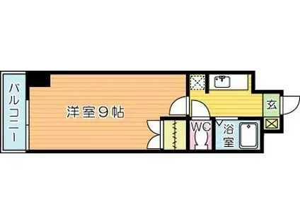 FOXEY(1K/6階)の間取り写真