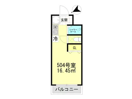 日本橋ロイヤルプラザ(ワンルーム/5階)の間取り写真