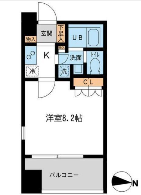 サンフル押上I(1K/11階)の間取り写真