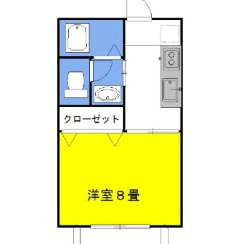 グラシアス・ペール(1K/1階)の間取り写真