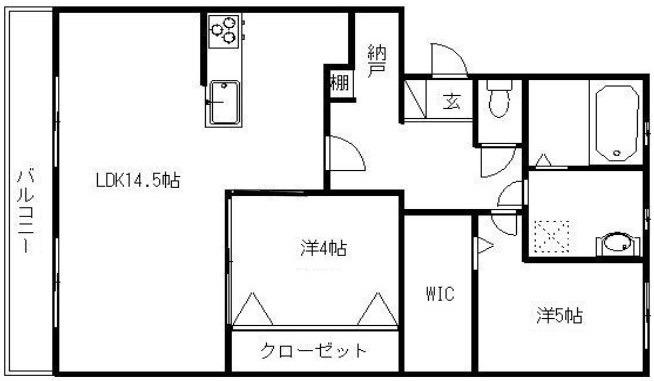 RE・ALLOT東若林(2LDK/2階)の間取り写真