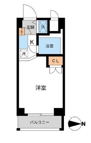 ウィンベル錦糸町第3(ワンルーム/5階)の間取り写真
