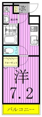 ソレイユ ルブァン(1K/3階)の間取り写真