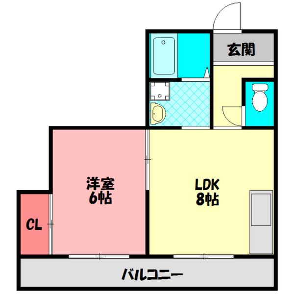 MAYUMI シャロン・ド・ビブレ(1LDK/4階)の間取り写真