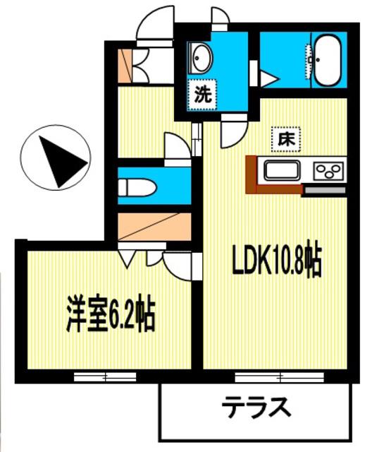 APION(1LDK/1階)の間取り写真