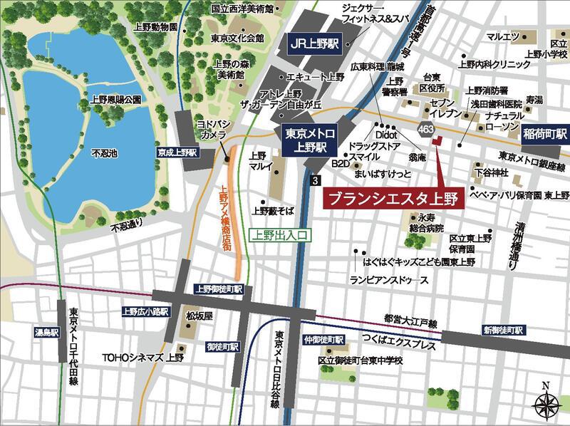 ブランシエスタ上野(1LDK/6階)の間取り写真