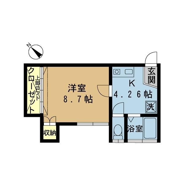 エステート松島(1K/2階)の間取り写真