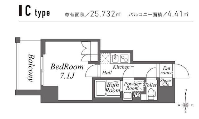 ズーム池袋ウエスト(1K/5階)の間取り写真