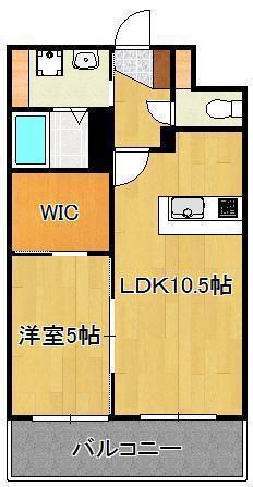アヴァンセ学術都市(1LDK/3階)の間取り写真