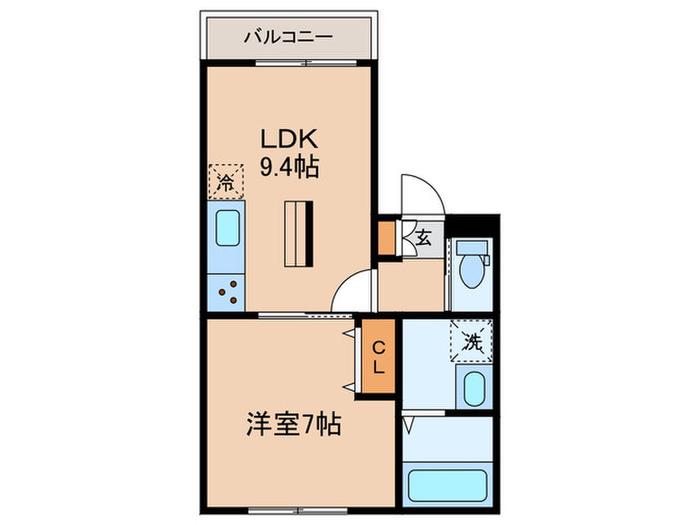 QUIETHOUSETOGETHERWITHB生麦(1LDK/1階)の間取り写真