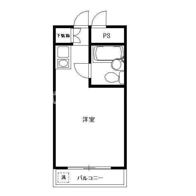 TOP南大塚第2(ワンルーム/4階)の間取り写真
